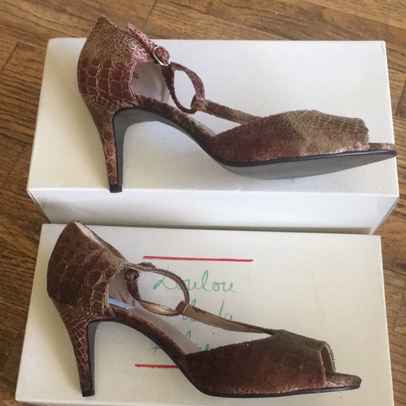Lou Lou de la Falaise peep toe pumps - Picture 5 of 11